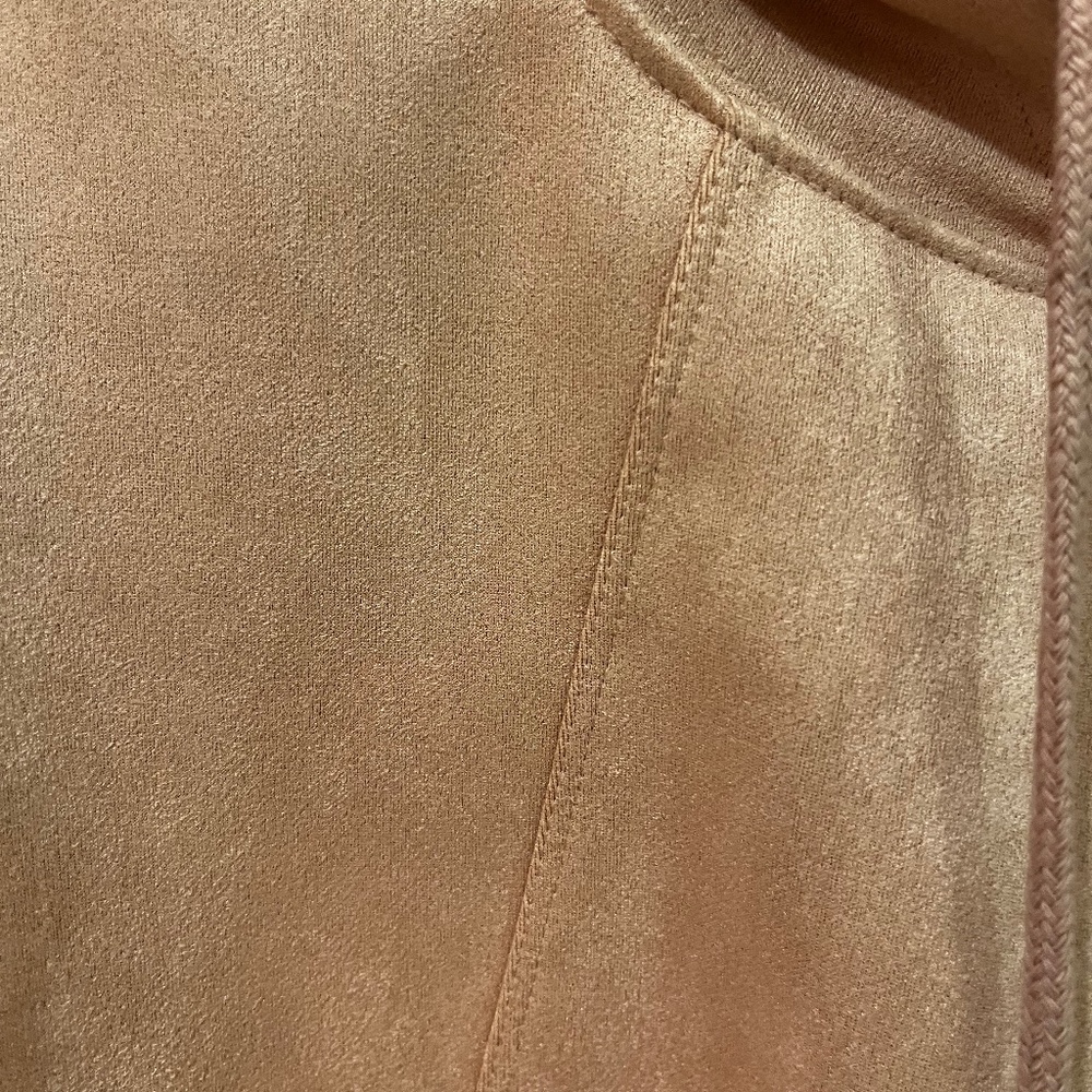 Soft pink suede sweater